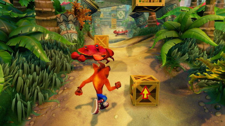 En av de mange fargerike verdenene Crash løper igjennom i disse spillene! (Pressefoto: Playstation)