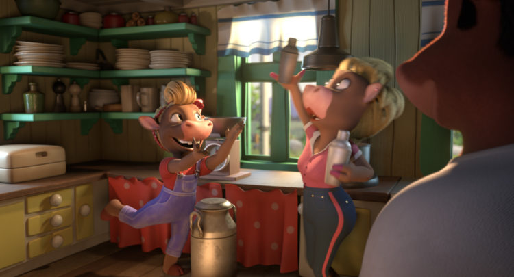 Kutoppen handler om kua Klara som vil bli verdens beste baker (foto: Qvisten Animation/ Nordisk Film Distribusjon)