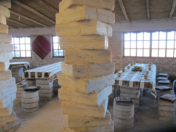 Salthotellet hvor alt er bygget av salt. Foto: Rine Aarvik