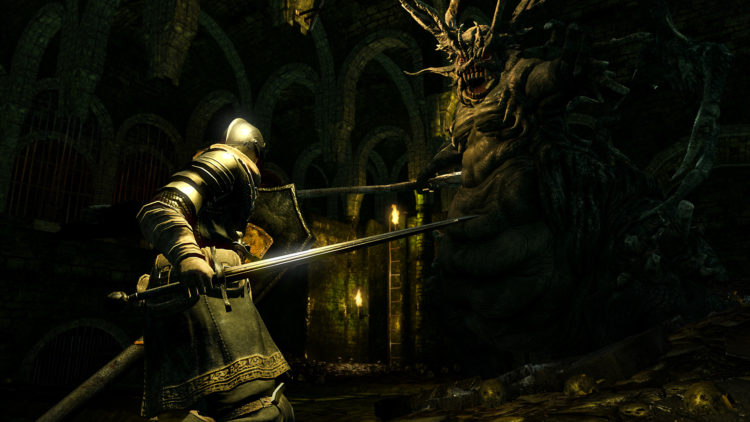 Tøffe og utfordrende boss-kamper er typisk for Dark Souls